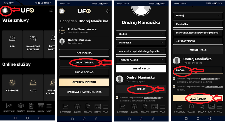 Kontrola priradeného sprostredkovateľa v UFO
